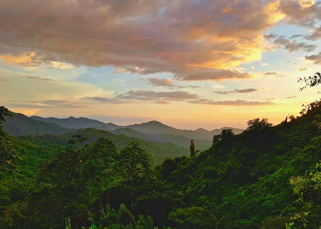 Beautiful view of Cartagena and Caribbean coast in Colombia