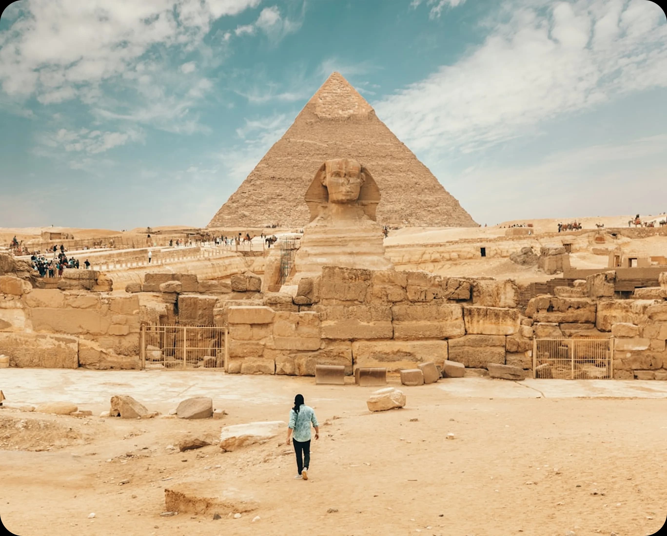 Great Sphinx and Pyramid of Giza