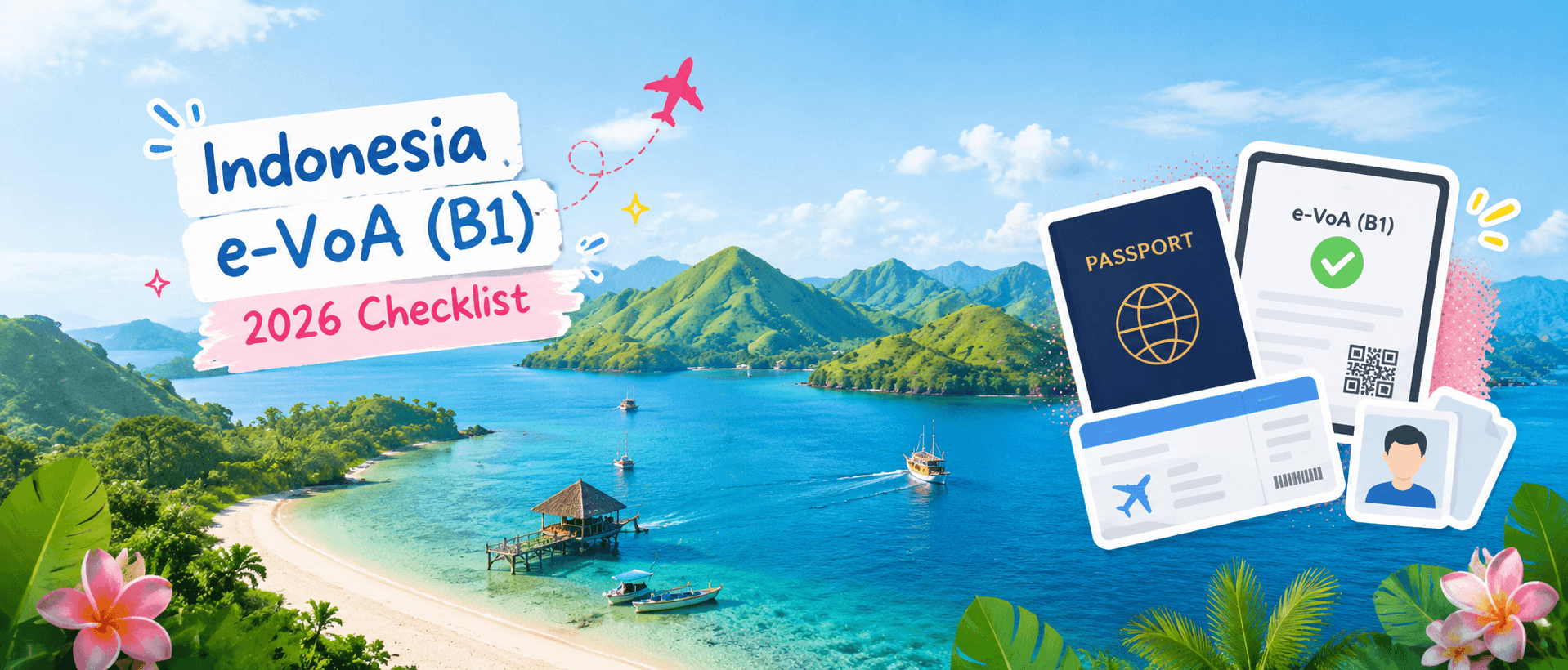 What Documents for Indonesia e-VoA (B1)? 2026 Checklist