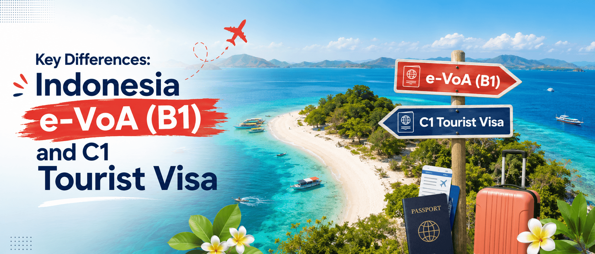 Key Differences: Indonesia e-VoA (B1) and C1 Tourist Visa