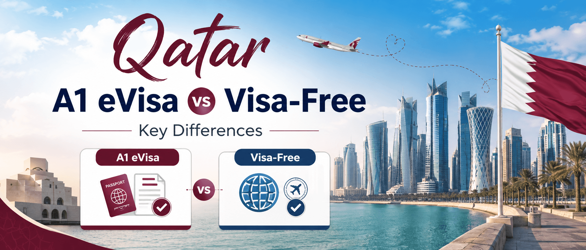 Qatar A1 Tourist eVisa vs Visa-Free Entry: Key Differences?