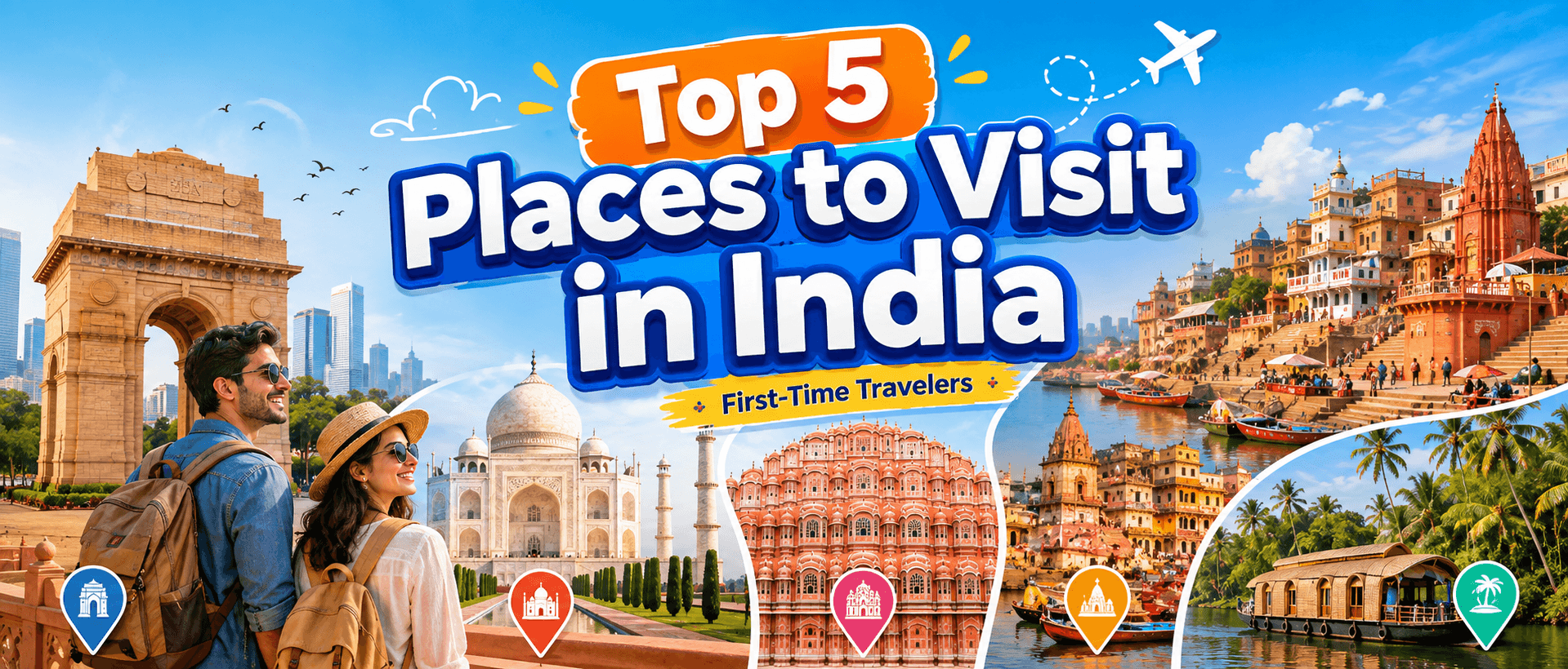 Top 5 Places to Visit in India for First-Time Travelers