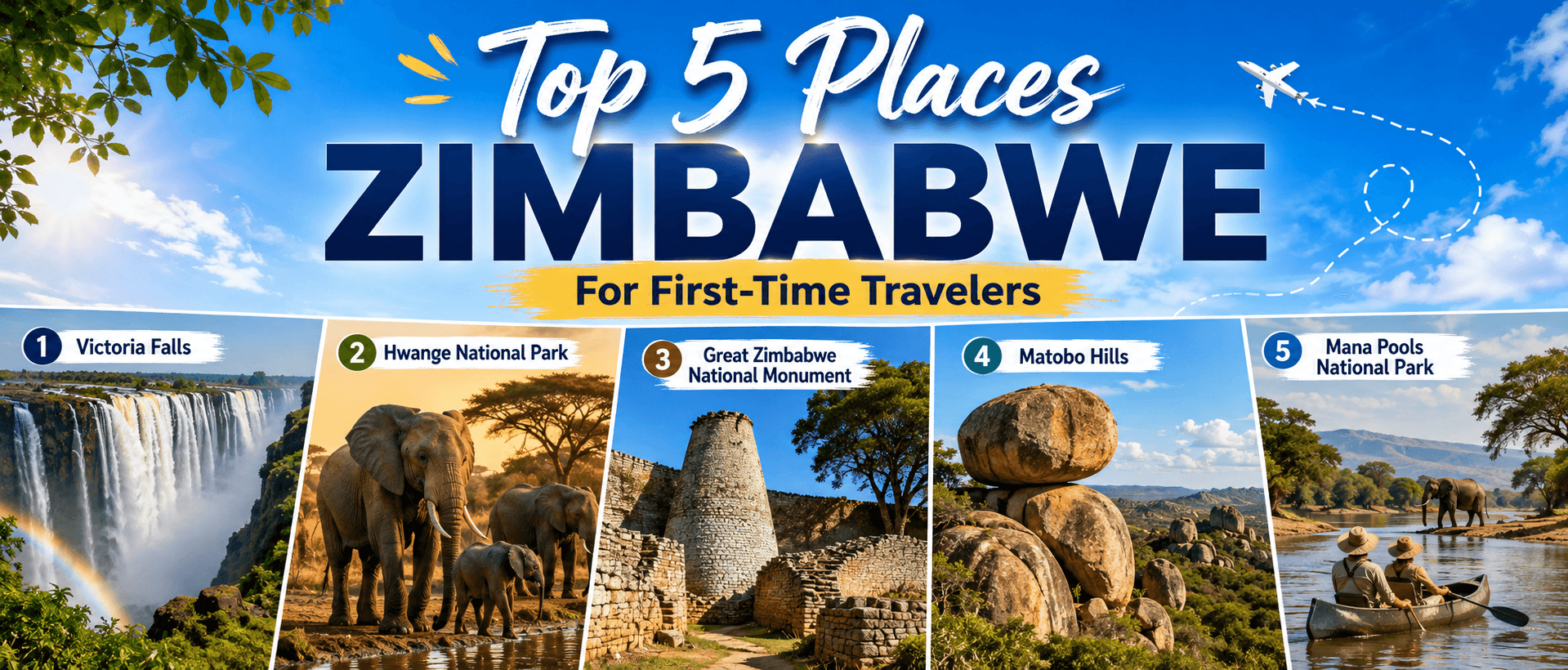 Top 5 Places to Visit in Zimbabwe for First-Time Travelers