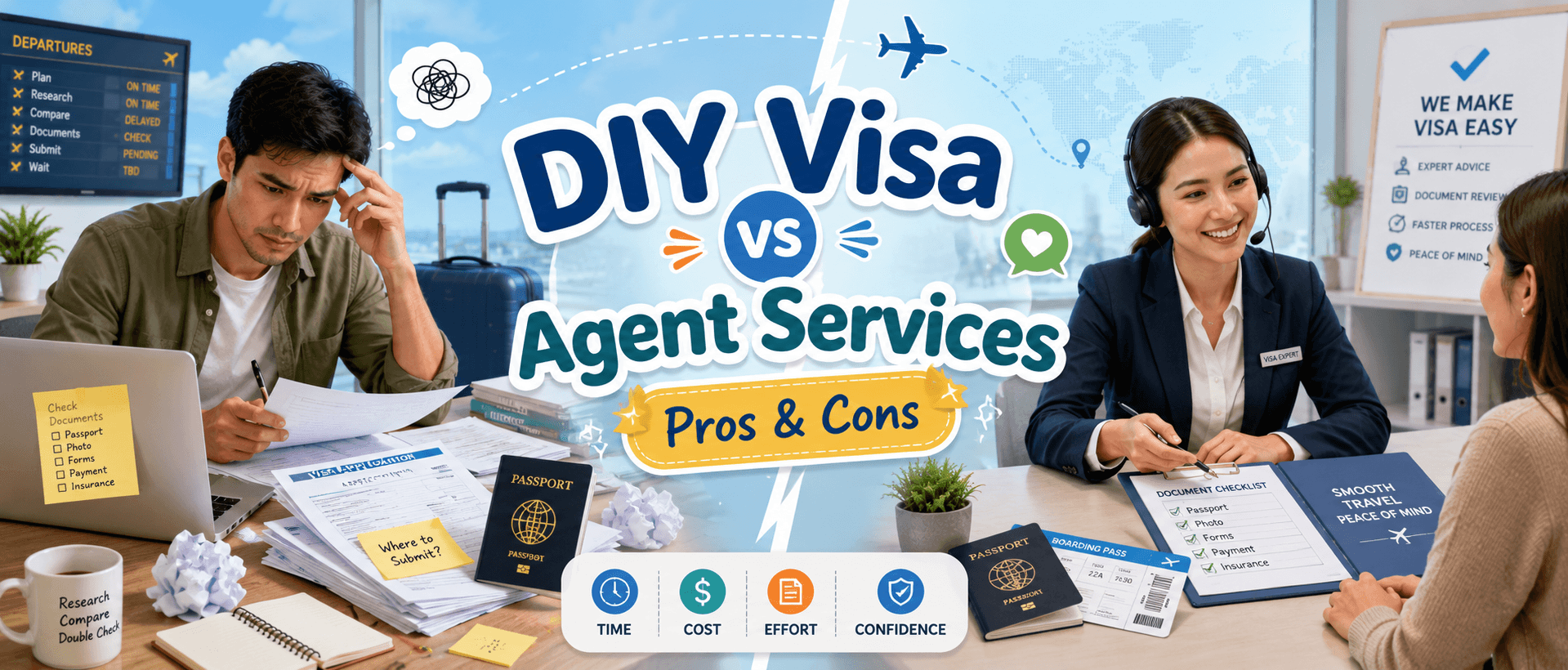 DIY Visa vs. Agent Services: Advantages and Disadvantages