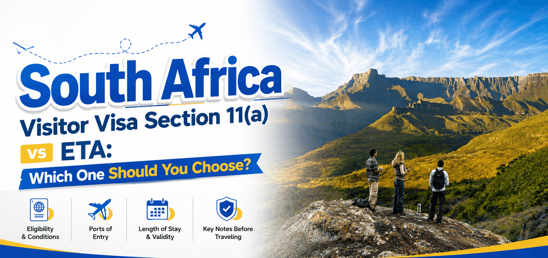 South Africa Visitor Visa Section 11(a) vs ETA